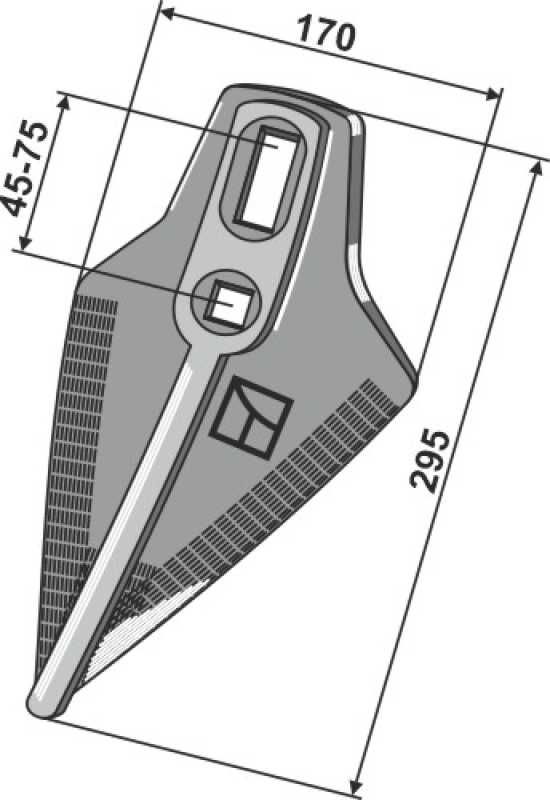 Gänsefußschar 170mm - Hartmetallbeschichtet